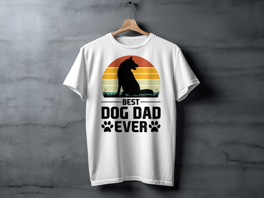 Best Dog Dad Ever T-Shirt | Graphic Tee | FurEver Home Coffee