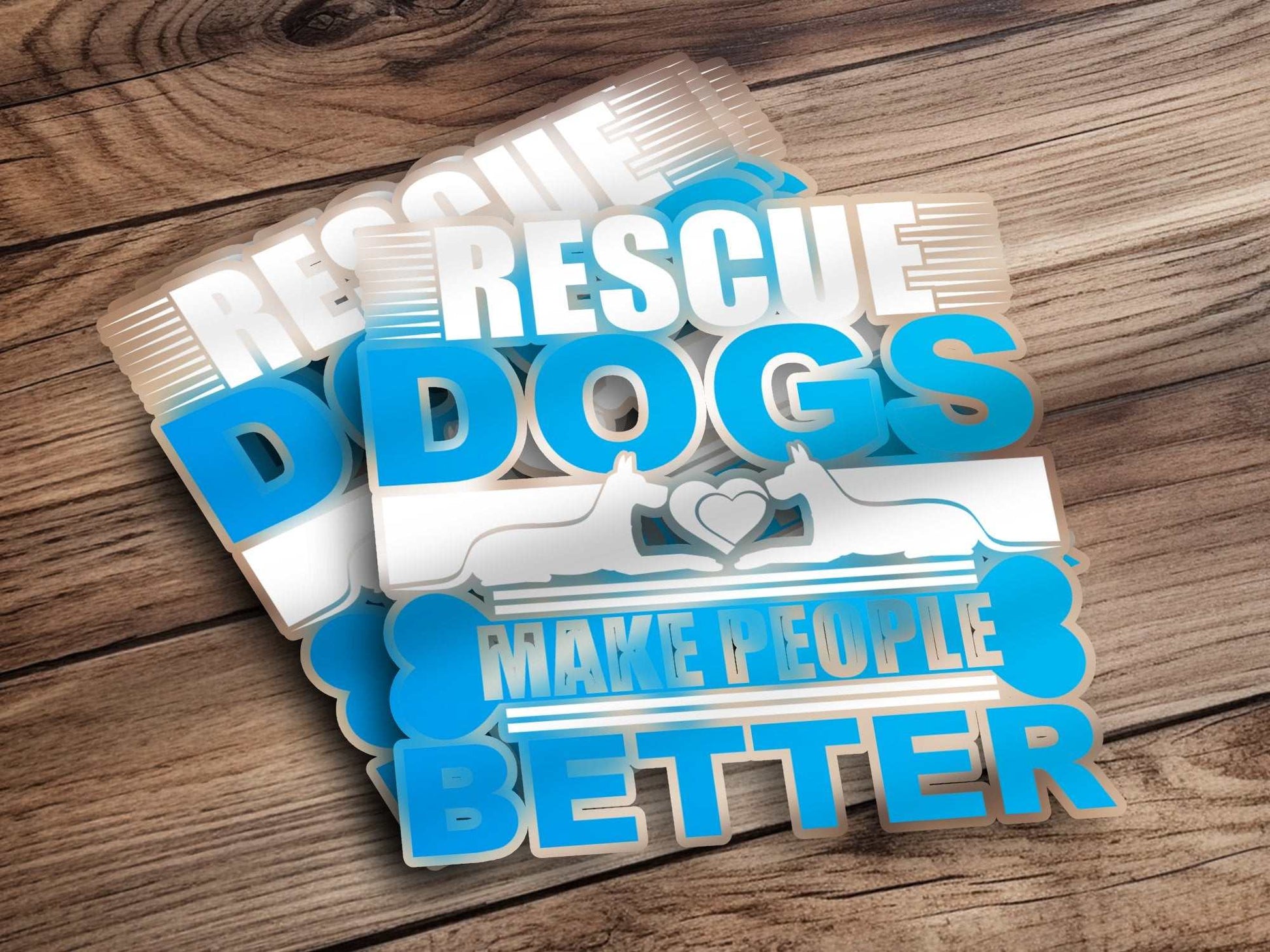 Dogs Make People Better Quote Sticker | Sticker | FurEver Home Coffee